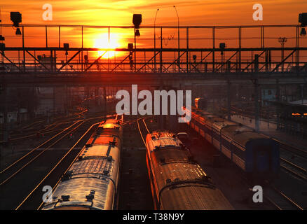 Stazione ferroviaria di Brest. Bielorussia Foto Stock