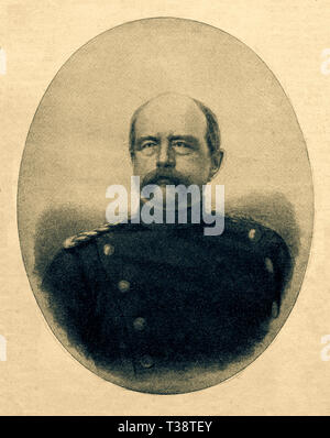 Otto Bismarck. Da llithography Rocca. Digital riproduzione migliorata da illustrato panoramica della vita dell'umanità nel secolo XIX, 1901 edition, Marx casa editrice, San Pietroburgo. Foto Stock