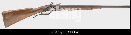 Civile bracci lunghi, flintlock e caplock, flintlock shotgun, Tedesco(?), circa 1760, Additional-Rights-Clearance-Info-Not-Available Foto Stock