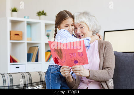 Ti Amo Card per la nonna Foto Stock