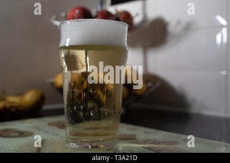 Pinta di birra Foto Stock