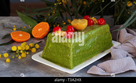 Cassata siciliana, concetto di pasqua Foto Stock