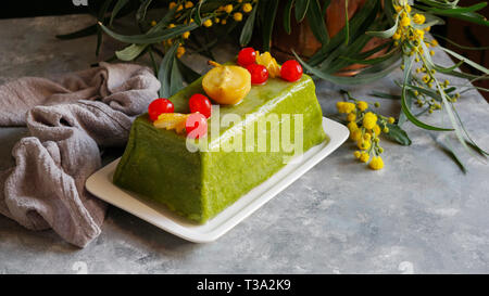 Cassata siciliana, concetto di pasqua Foto Stock