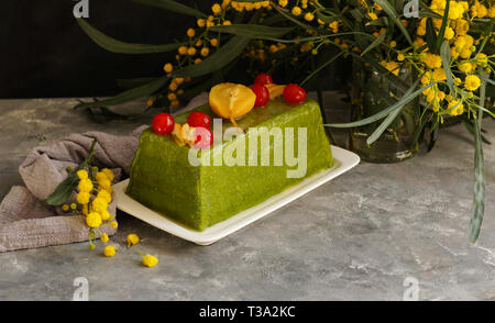 Cassata siciliana, concetto di pasqua Foto Stock