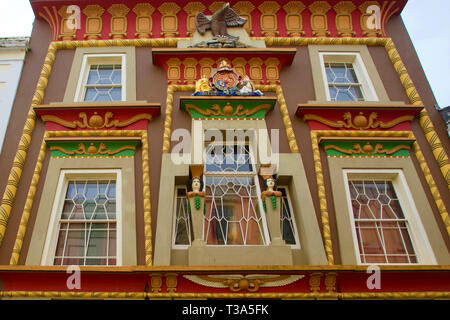 La casa egiziana, Penzance, Cornwall, Inghilterra. Foto Stock