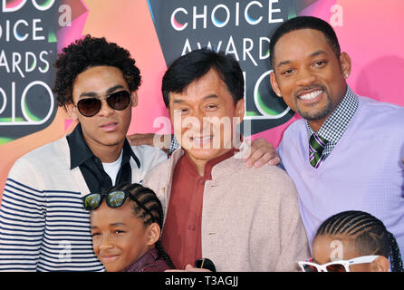 Will Smith   Trey   Jaden   Jackie Chan  29 - 23 bambini annuale Choice Awards presso la UCLA Pauley Pavillion a Los Angeles.Will Smith   Trey   Jaden   Jackie Chan  29 evento nella vita di Hollywood - California, tappeto rosso Evento, STATI UNITI D'AMERICA, industria cinematografica, celebrità, fotografia, Bestof, arte cultura e intrattenimento, Topix celebrità moda, migliori della vita di Hollywood, evento nella vita di Hollywood - California, moquette rossa e dietro le quinte, movie celebrità, personaggi televisivi, musica celebrità, Topix, attori da lo stesso film e cast co star insieme. inchiesta tsuni@Gamma-USA.com, Credito Tsuni / STATI UNITI D'AMERICA, 201 Foto Stock