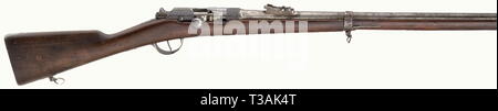 Armi di servizio, FRANCIA, fucile Gras modello 1874 M 80, calibro 11 mm, numero E68466, fabbricato Chatellerault, Additional-Rights-Clearance-Info-Not-Available Foto Stock