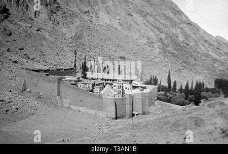 Penisola del Sinai, Saint Catherine Monastero, 1912 Foto Stock