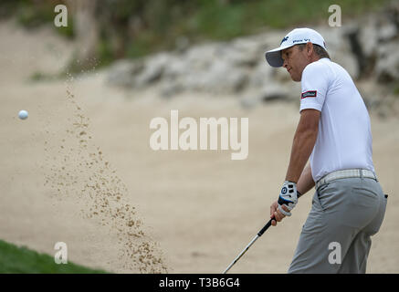 San Antonio, Texas, Stati Uniti d'America. 6 apr, 2019. GOLF - 2019 - Terza azione rotondo, Texas Valero Open, TPC San Antonio, Querce Corso, 6 Aprile, San Antonio, Texas Credito: Scott Foley/ZUMA filo/Alamy Live News Foto Stock