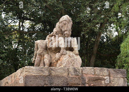 Straordinarie architetture storiche a Odisha Foto Stock