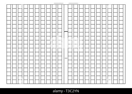 Manoscritto al quadrato di carta vettore di file . Modello per la progettazione Illustrazione Vettoriale