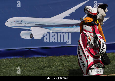 RANCHO mirage, california - 01 Aprile 2015 : Pornanong Phatlum della Malaysia all'ANA ispirazione torneo di golf sul LPGA Tour, Aprile 01, 2015 a Foto Stock