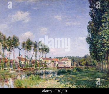 Alfred Sisley (1839 - 1899) - banche del loing moret 1892 Foto Stock