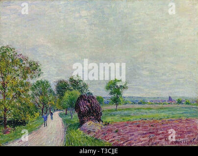 Alfred Sisley (1839 - 1899) - campagna nei pressi di moret 1885 Foto Stock