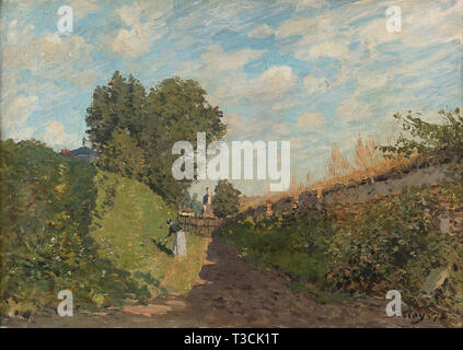 Alfred Sisley (1839 - 1899) - Le jardin 1873 Foto Stock