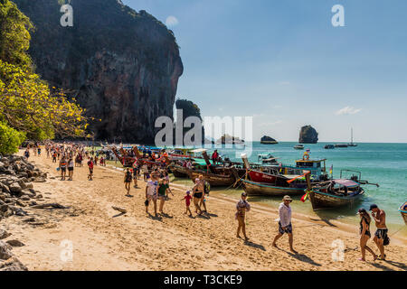 PhraNang Cave Beach in Krabi Thailandia Foto Stock