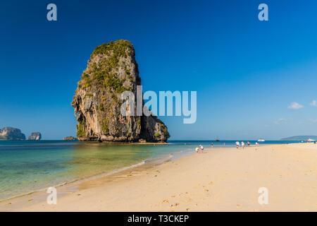 PhraNang Cave Beach in Krabi Thailandia Foto Stock