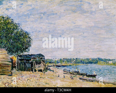 Alfred Sisley (1839 - 1899) - saint mammes 1884 Foto Stock