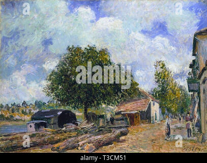 Alfred Sisley (1839 - 1899) - saint mammes 1880 Foto Stock