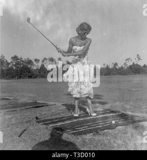 Ogni anno 1948-1966 da un gruppo di amici e famiglia caravaned dal Tennessee a Daytona Beach, in Florida per due settimane di divertimento al sole. Foto Stock