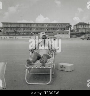 Ogni anno 1948-1966 da un gruppo di amici e famiglia caravaned dal Tennessee a Daytona Beach, in Florida per due settimane di divertimento al sole. Foto Stock