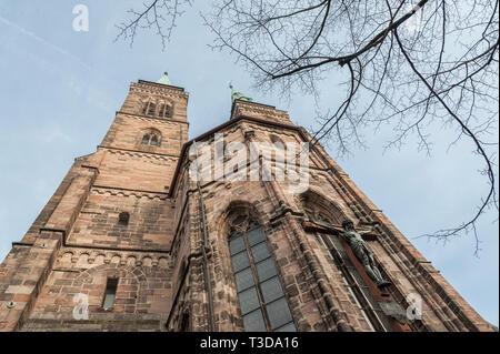 Chiesa di San Sebaldo (Sebaldskirche) - Norimberga, Bavaria - Germania Foto Stock