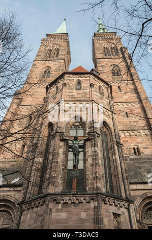 Chiesa di San Sebaldo (Sebaldskirche) - Norimberga, Bavaria - Germania Foto Stock