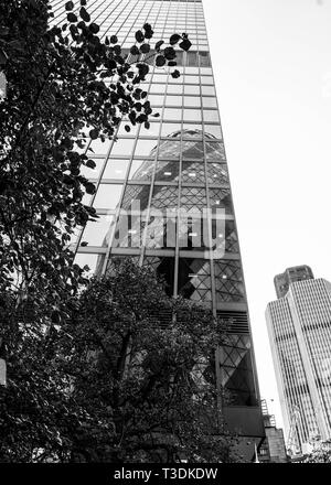 L'edificio Gerkin in London Financial District Foto Stock