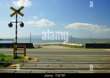 Mt. Unzen fugen e Ariake Mare, Prefettura di Kumamoto, Giappone Foto Stock