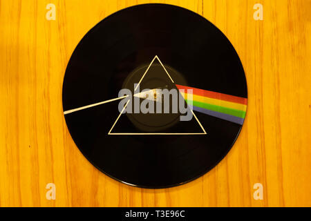 Pink Floyd pittura in vinile Foto stock - Alamy