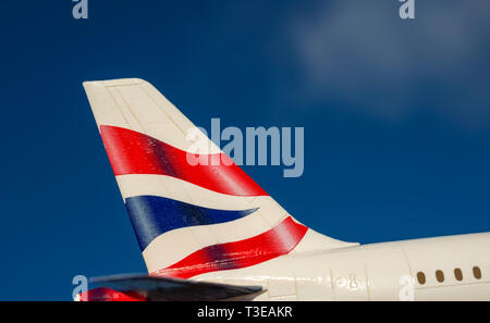 British Airways Airbus A320 scala modello in plastica Foto Stock