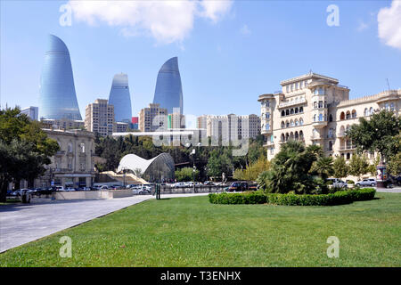 Azerbaigian, Baku, paesaggio Foto Stock