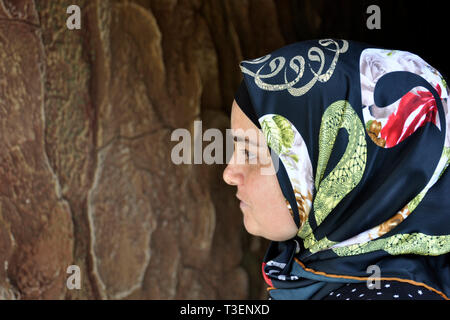 La Russia, in Daghestan, Ansalta village, vita quotidiana Foto Stock