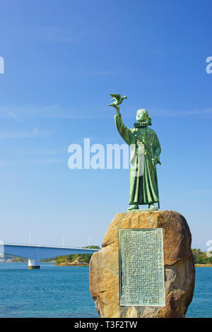 Statua di amakusa Shiro Foto Stock
