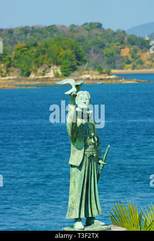 Statua di amakusa Shiro Foto Stock