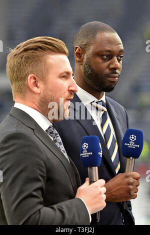 Londra, Regno Unito. 09h Aprile, 2019.Legenda Ledley King torna a spurie durante la UEFA Champions League quarti di finale 1° Leg match tra Tottenham Hotspur e Manchester City al Tottenham Hotspur Stadium, Londra martedi 9 aprile 2019. Credito: MI News & Sport /Alamy Live News Foto Stock