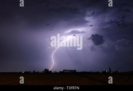 Di fulmini e tempesta Foto Stock