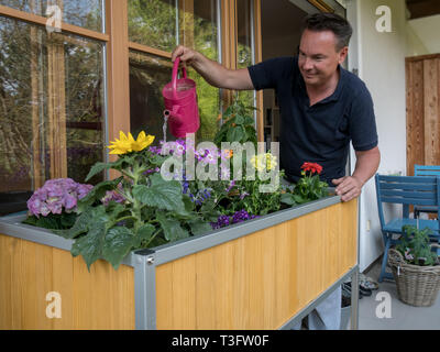 Close up della giovane donna di mani tenendo le mani della donna senior Foto Stock