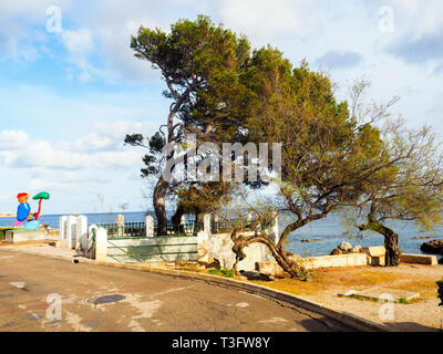 Lungomare di Cala Rajada - Maiorca, isole Baleari, Spagna Foto Stock