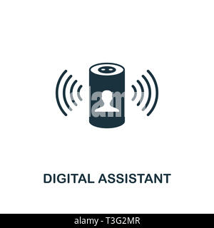 Digital Assistant icona. Elemento creativo design da smart home raccolta di icone. Pixel perfect Digital Assistant icona per web design, applicazioni software, Foto Stock