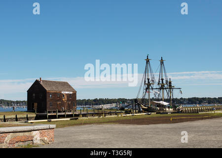 La Veleria a Pickering Wharf a Salem, Massachusetts, STATI UNITI D'AMERICA. Foto Stock