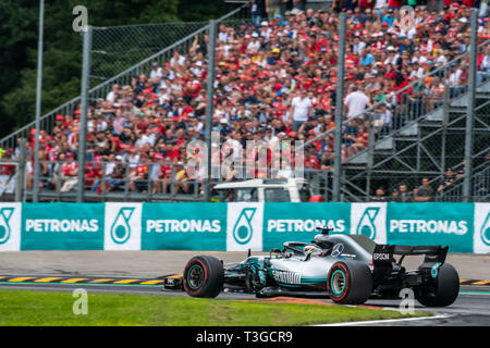 Monza/Italia - #44 Lewis Hamilton (Mercedes) alla chicane Roggia durante il GP DI ITALIA Foto Stock