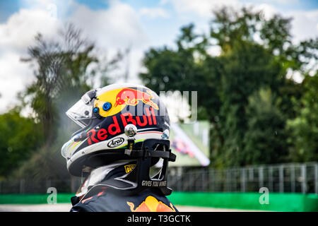 Monza/Italia - #3 Daniel Ricciardo si ritira dal GP d Italia dopo un guasto del motore Foto Stock