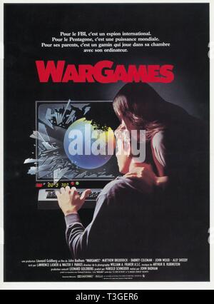 I giochi di guerra Anno : 1983 USA Director : John Badham Matthew Broderick, alleato Sheedy Poster (Fr) Foto Stock