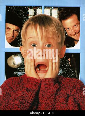 A casa da solo Anno : 1990 USA Realisateur : Chris Columbus Macaulay Culkin Daniel Stern, Joe Pesci Poster (opera d'arte) Foto Stock