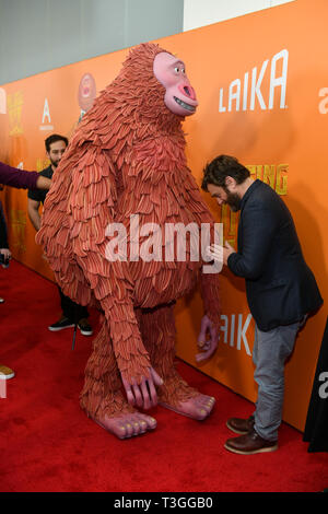 Zach Galifianakis- 'collegamento mancante' premiere del film, arrivi, New York, Stati Uniti d'America - 07 Apr 2019 Foto Stock