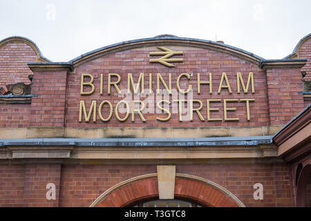 Birmingham Moor Street Station Foto Stock