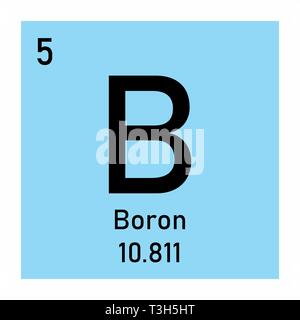 Icona di boro illustrazione Illustrazione Vettoriale