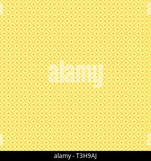 Seamless pattern per tessuti e carta da parati - piselli piccoli in una gabbia su uno sfondo giallo. Illustrazione Vettoriale