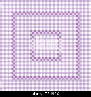 Modello senza giunture - Lilla tovaglia a scacchi. Decorativo di file EPS Illustrazione Vettoriale